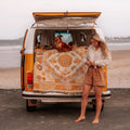 Y-Z Beach Art Bohemian Sofa Bed Blanket Flower Decoration Blanket bar Home Stay Wild Luxury Blanket