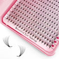 Abonnie Premium Pointy Base Ultra Speed Pre Made Fan 3d 4d 5d 6d 7d 8d 10d 20d CC DD L Matte Black Promade Lash Extension Fans