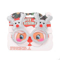 Santa Claus Deer Glasses Christmas Decorations for Holiday and Family Parties