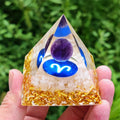 Hot Sale Natural Handmade Energy Generator Healing Chips Stone Orgonite Crystal Pyramid