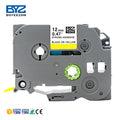 Boyeezon TZc631 TZc 631 TZe631 TZe 631 Black on Yellow Label Tape 12mm 8m Compatible Printer Ribbon