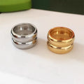 Tongxin Jewelry's Cross-Border Hot-Selling Women's High-End Titanium Steel Rings European American Style Ring Fashionable