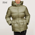Wholesale Padded Winter Jacket Fashion Adjustable Waist Quilted Thickening Hooded Padded Jacket New