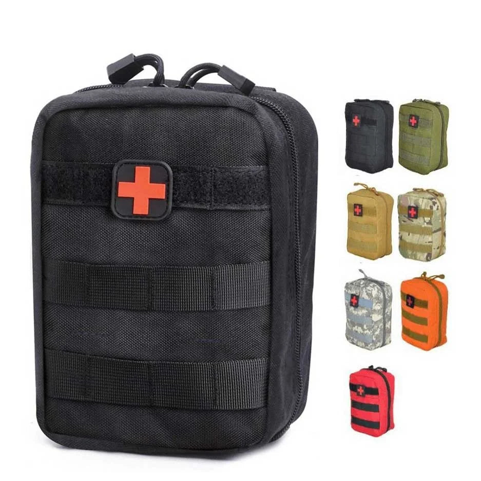 1000D Nylon Fabric Outdoor Black SoS Survival First Aid Kit Emergency Tactical Trauma Bag
