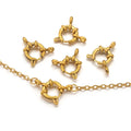Stainless Steel 18k Pvd Gold Clasp Charm Open Snap Hook Clasp for Diy Necklace Bracelet Jewelry Making  Findings Accessories