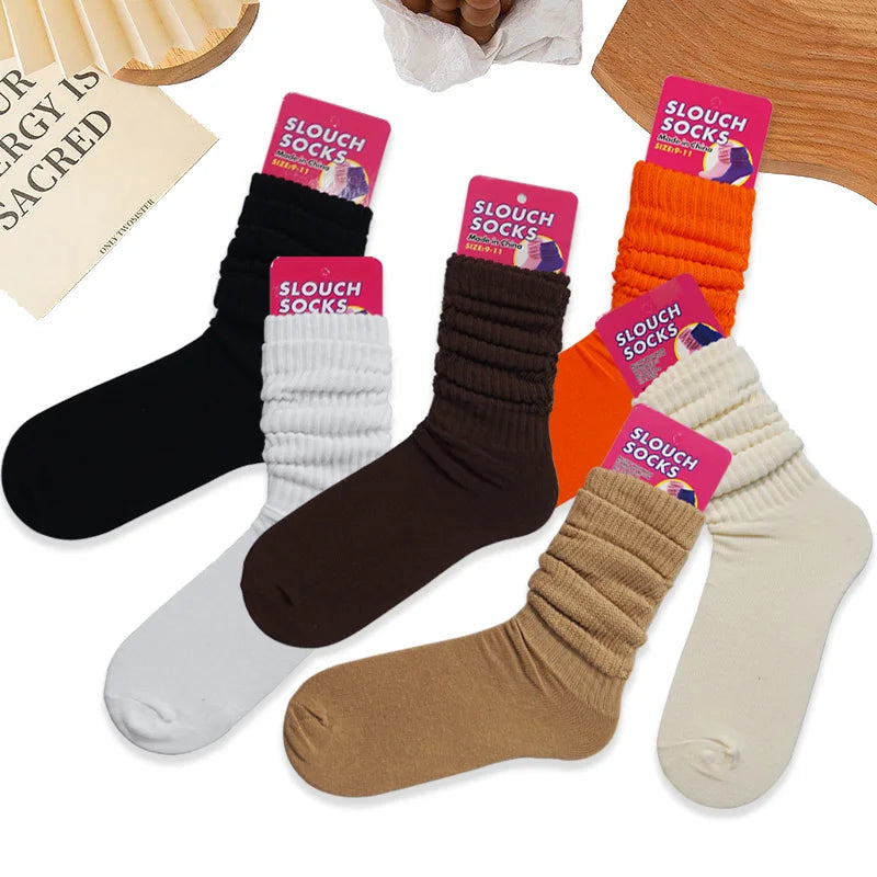 Summer New Slouch Socks for Women Scrunch Socks Thin Girls Women Slouch Socks