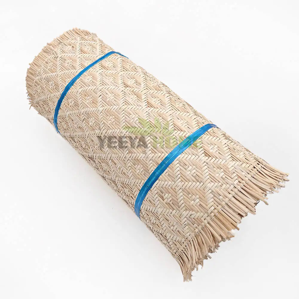 Natural and Plastic Rattan Mixed Flower Weave Rattan Cane Webbing Roll for Chairs Furniture Home Decoration