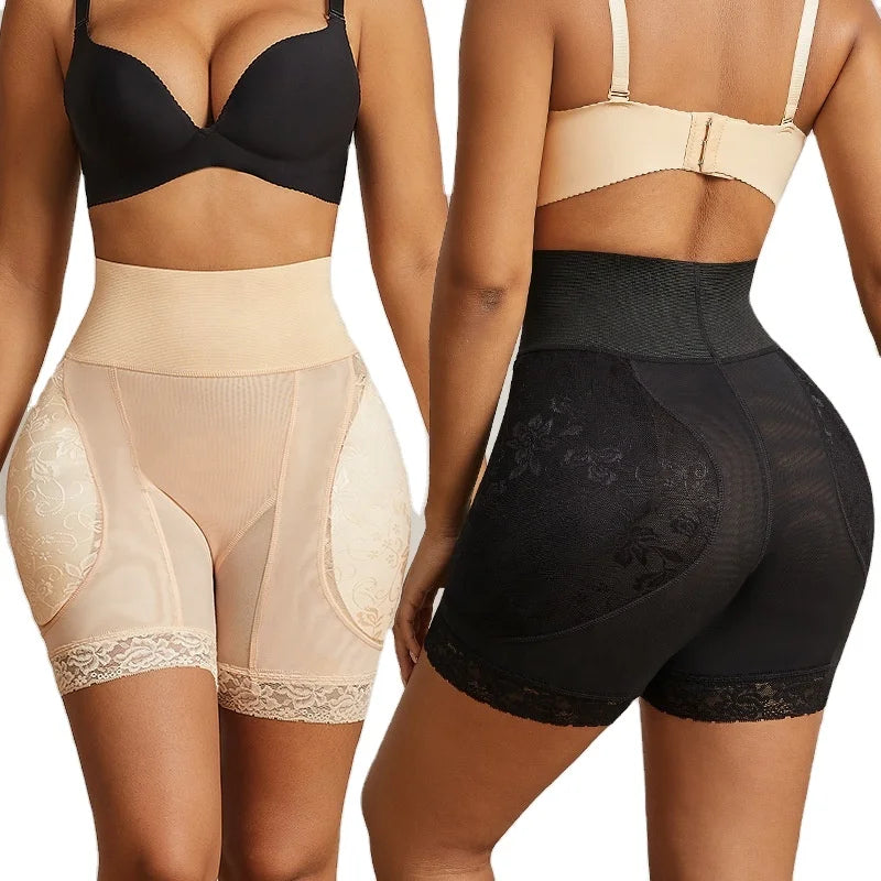 Women Plus Size Shaping Abdominal Shorts Butt Lift Underwear  Body Shaper Slim Padded Tummy Control Lace Shapewear