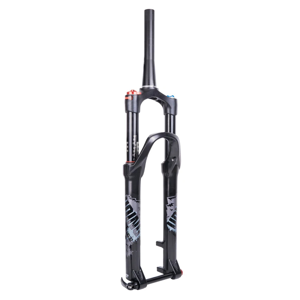 ZTTO 120mm Travel Air Fork 26/27.5 Inch Suspension Straight Tapered Tube Thru Axle Quick Release MTB Bicycle Aluminum Alloy Fork
