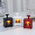 Mini LED Fireplace Plastic Ornaments Creative Home Decor Winter Scene Set Accessories for Dollhouse Digital Candle Light