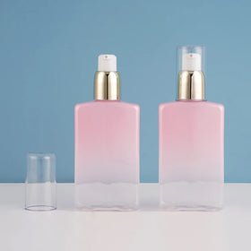 Hot Selling OEM/ODM 90ml PET Plastic Pet Makeup Remover Lotion Shampoo Squeeze Pump Bottles Custom Labels Colors for Cosmetic