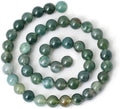 Wholesale Natural Aquatic Agate Beads 4/6/8/10/12MM Gemstone Crystal for Jewelry Making DIY Loose Energy Healing Power 1mm Hole