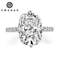 Newest Romantic Cushion Cut Super Big 6 Carat Cubic Zircon S925 Sterling Sliver Engagement CZ Rings