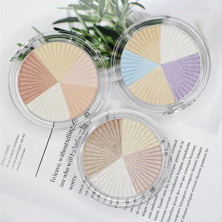 Wholesale Pressed Highlighter Makeup Palette Custom Private Label Highlighter Palette