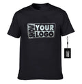 New High Quality 100% Cotton Silver Printing Custom T-Shirts Unisex Short Sleeve Eco-Friendly with Free Labels & Hang Tags