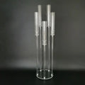 O-X541 Wholesale Wedding Table Centerpiece Decoration Acrylic Candelabra Centerpieces clear Candelabra Centerpieces Crystal