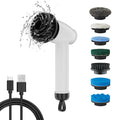 Cycle Tree Electric Handheld ABS Plastic IPX8 Waterproof Eco-Friendly 2400mAh Battery Nylon Brush Toilet Cleaning Tool Kit MegaBDM