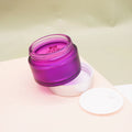 1oz 50g Purple Glass Cosmetic Luxury Face Cream Jar