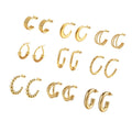 Minimalist C Shaped Earring Stud Stainless Steel Jewelry PVD Gold Stainless Steel Fashion Jewel Chunky Earring Frauen Ohrring