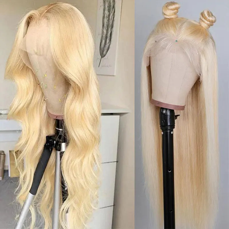613 Blonde Lace Wigs Raw Virgin Human Hair Lace Front Wig for Black Women Peruvian 13x4 Lace Closure Frontal Wig