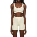 F230533 2026 Custom Waffle Yoga Sets Womens Gym Workout Two Pieces Tank Top Scrunch Bum Booty Skinny Shorts Sets