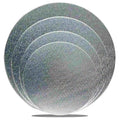Silver Cake Boards Sliver Foil Round Cake Circles 6 8 10 12 Inch Cake Base Cardboard 1 of Each Size Set for Baking Cake