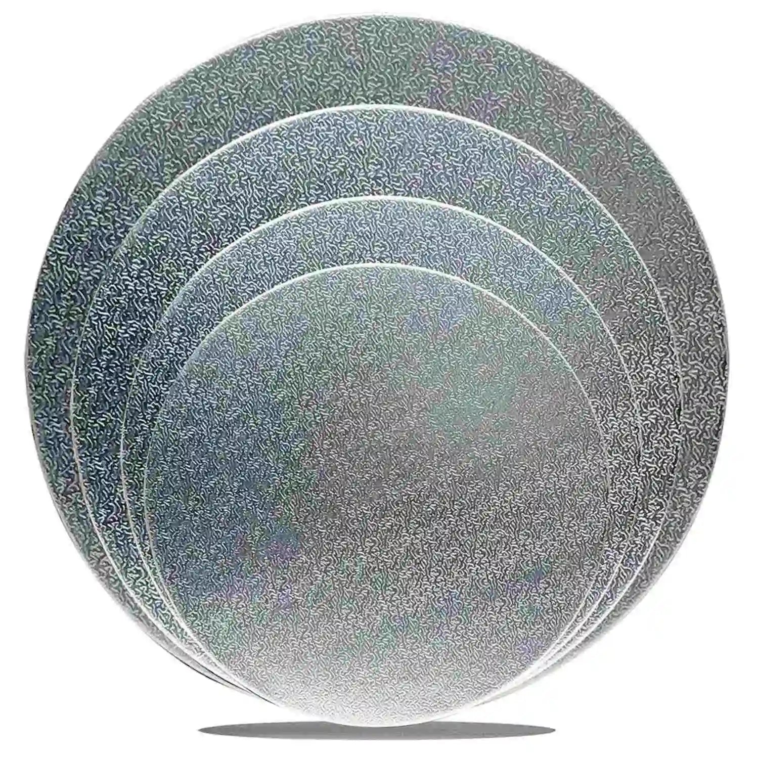 Silver Cake Boards Sliver Foil Round Cake Circles 6 8 10 12 Inch Cake Base Cardboard 1 of Each Size Set for Baking Cake