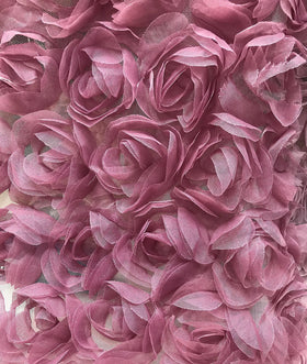 Rose Tulle Net Haute Ruffles Cake Dress Fancy Mesh Net Lace Fabric