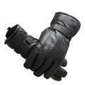 MWFur Men's Sheepskin Mittens Inside Sheep Fur Hand Warmer Sheepskin Gloves for Men Winter Mittens Winter Thicken