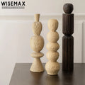 WISEMAX FURNITURE Nordic Home Decor Ash Wood Frame Small Ornament Artist Irregular Shape Table Decoration for Living Room