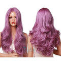 HAOLING OEM/ODM synthetic wigs wholesale prices Body Wave Purple Synthetic Wigs for Women