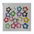 Cute Keyring Set Key Chain Kawaii Star Heart Shape Colorful Candy Colours for Key Rings Holder Bag Pendants Charm Gifts Jewelry