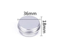 Custom Empty 10ml Silver Round Recycled Small Aluminum Jar 10g Metal Tin Can Pot for Sample Cosmetic Packaging Refillable