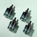 Black Frosted Matte Black 30ml 1oz Tincture Beard Oil Glass Dropper Serum Bottle with Measurement Scale Dropper Pipette