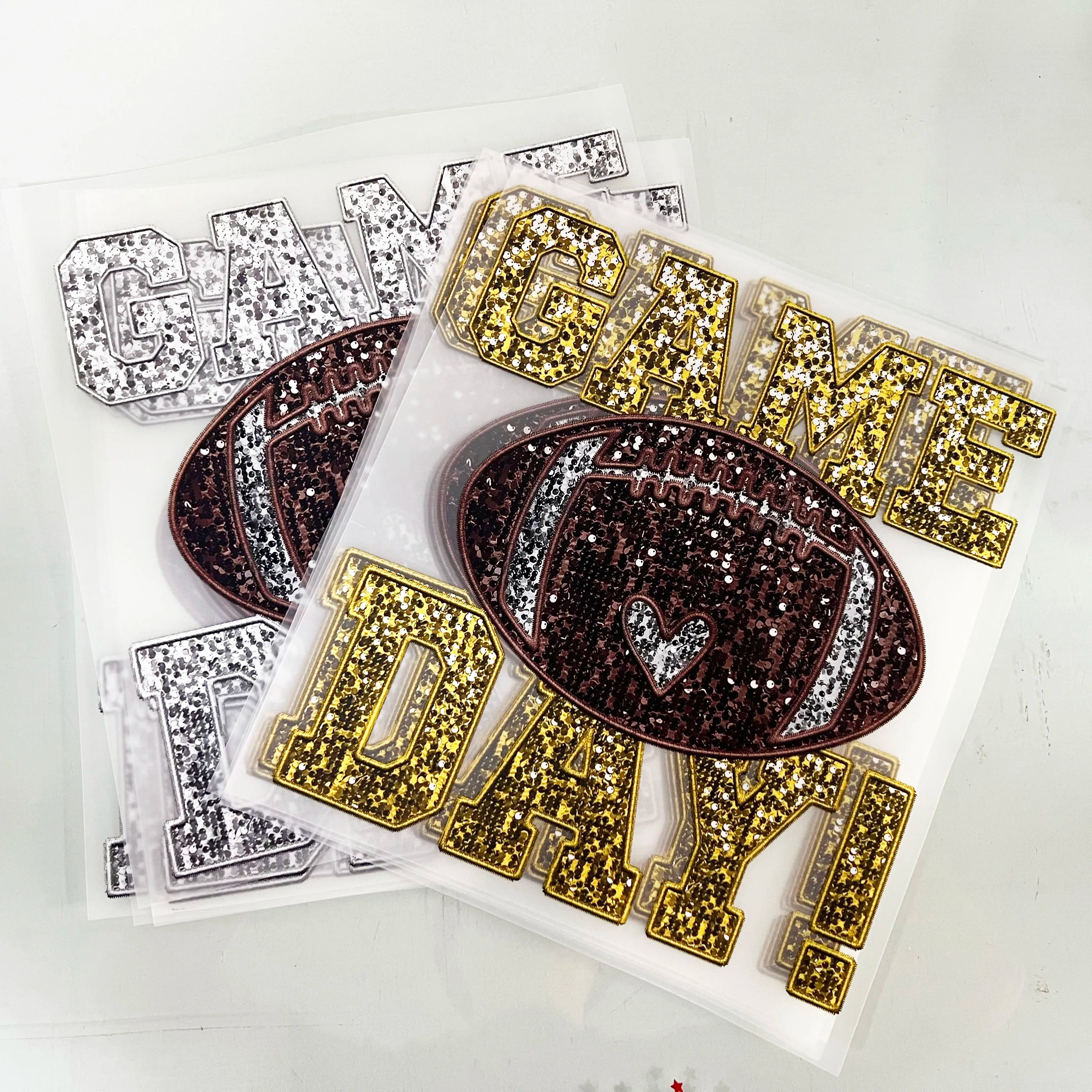 Factory Price Custom Designs Plastisol Football Game Day Screen Print Hot Cold Peel Gang Sheets Dtf Heat Transfer Designs