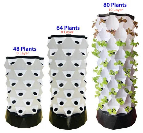Ready to Ship Agricultural Indoor Vertical Growing System 6/8/10 Layers Pineapple Planting Tower for Hydroponics Growing Tower