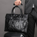 MARRANT Men Business Briefcase Bag Genuine Leather Insertable Plug in Luggage Handbag Laptop Briefcase Leather Briefcase Men