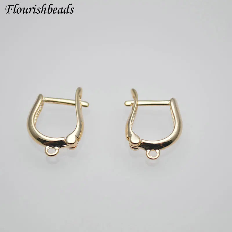 2022 New Arrival Gold Plating  Hook  with Stone Pearl Beaded Earrings for Jewelry Findings