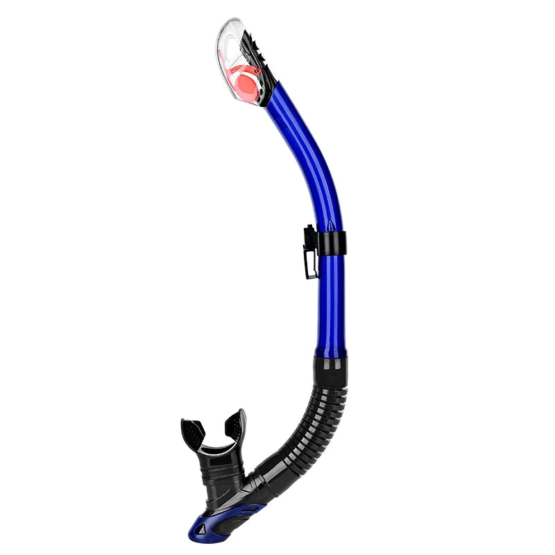 ZMZDIVE S210 Durable PVC+Silicone Underwater Snorkel Black Series Breathing Tube for Adult Outdoor Use