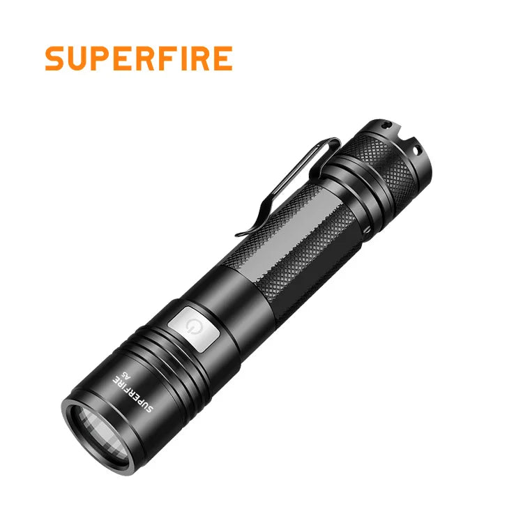 Factory Price Bulk Sale Black Aluminum Alloy Camping EDC Rechargeable 3Watt LED Small Hand Flashlight 5 Modes