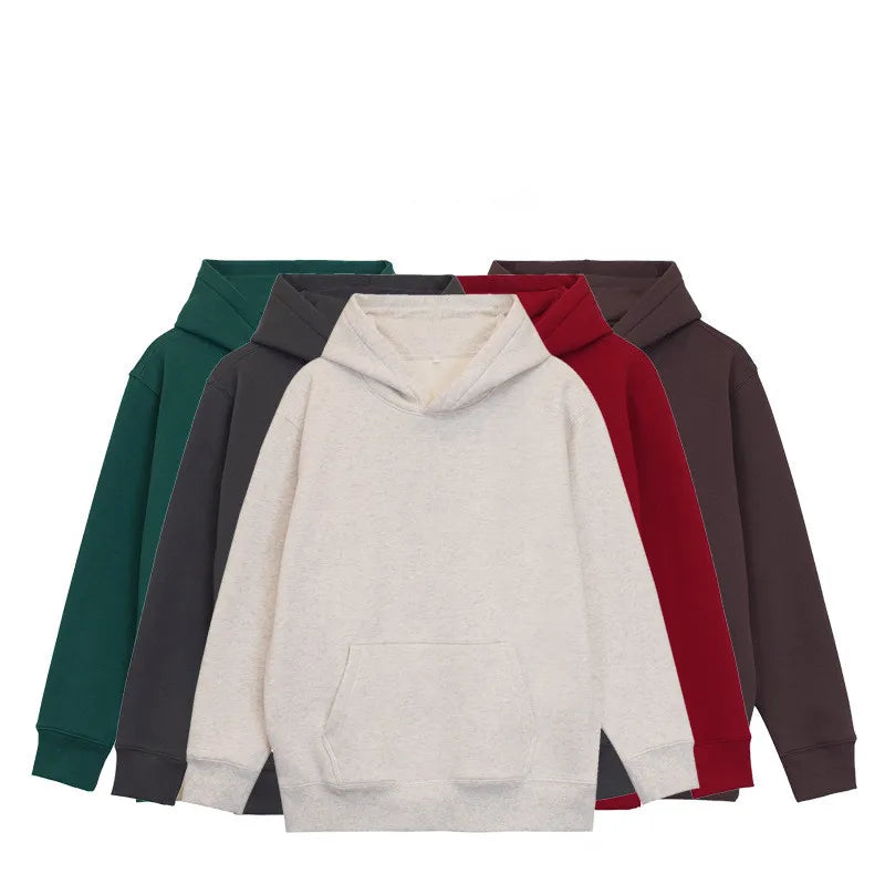 Wholesale Custom Logo Heavyweight Oversized Unisex 400Gsm Blank Hoodies No Strings