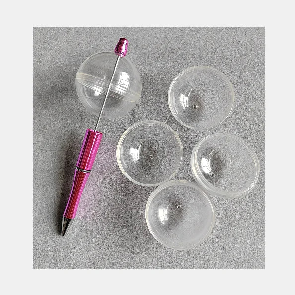 Transparent Acryilc Snow Globes Focal Bead for Pens Making