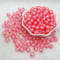 Wholesale 500g/pack 8mm 10mm 12mm Round Acrylic Beads Colorful Transparent Multi-faceted Beads