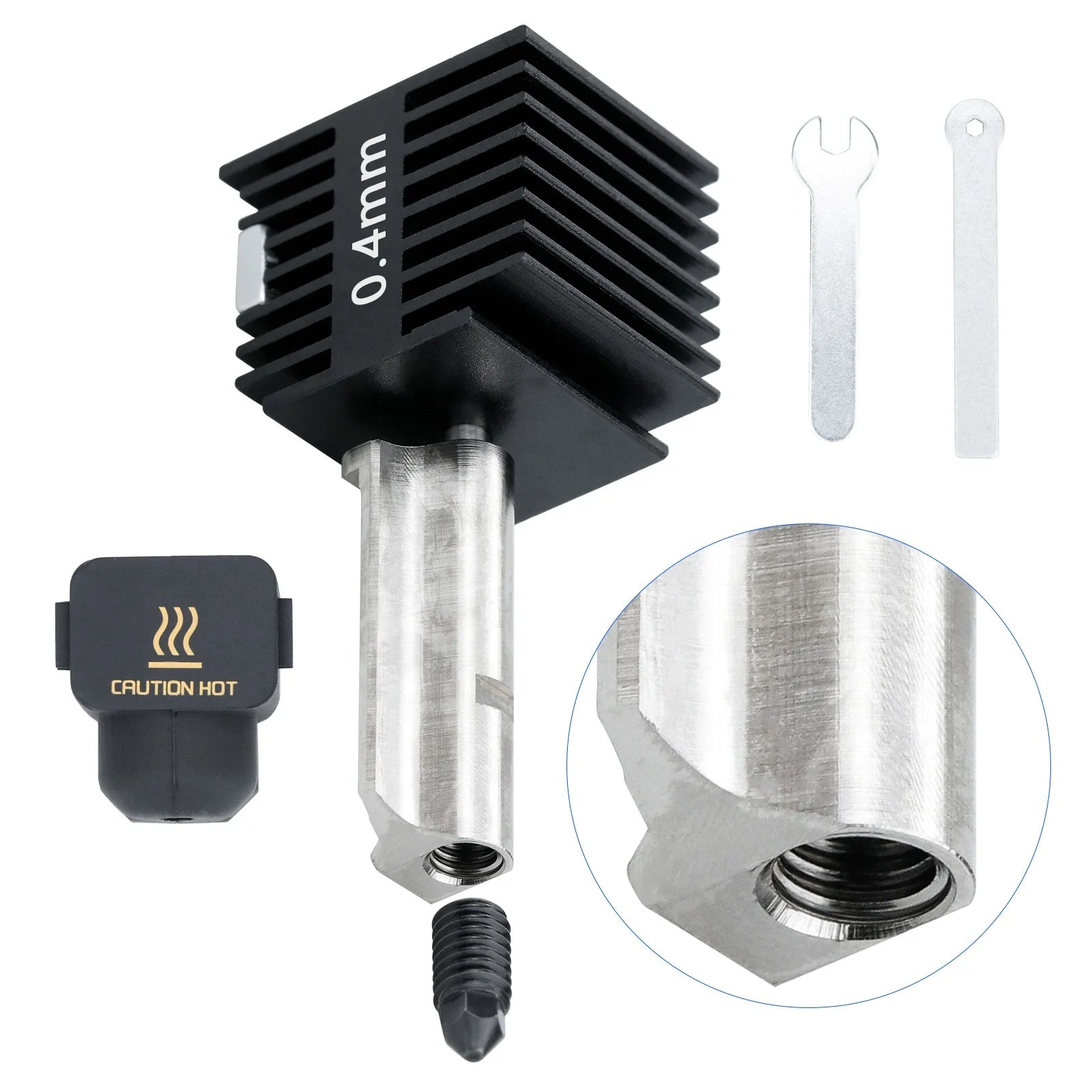 A1 Hotend A1 Mini Hot End 0.2mm 0.4mm 0.6mm 0.8mm Hardened Steel Nozzle Hotend for Bambu Lab A1 3D Printer