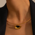 #166-#180 ODM 18k Gold Plated Chain Link 316L Necklace for Girls Stainless Steel Choker for Women