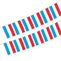 Luxembourg Bunting String Flag 5.5X8 in for Outdoor and Indoor Decoration (12pcs/Unit)