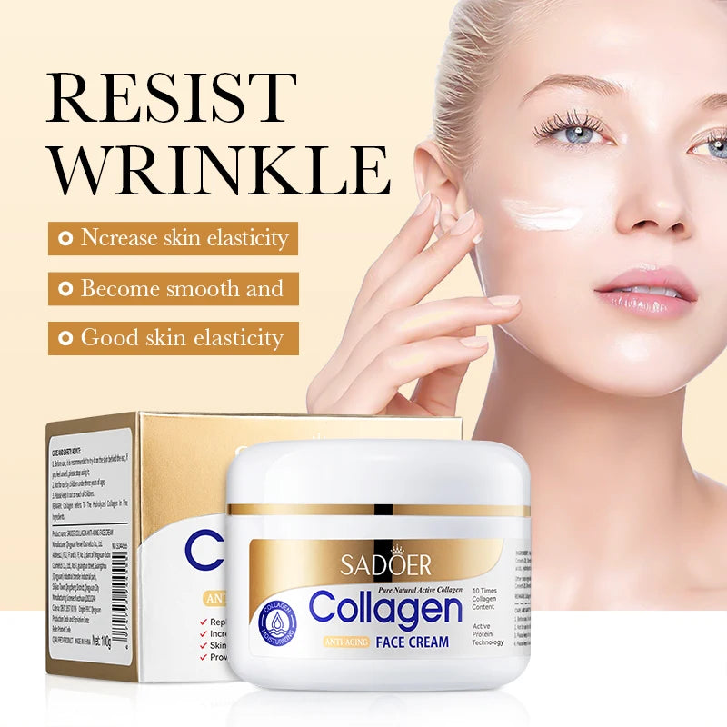 Korean Skin Care Products Professional Makeup Supplier Skincare Moisturizing Cream Whitening Face Cream Collagen Cream
