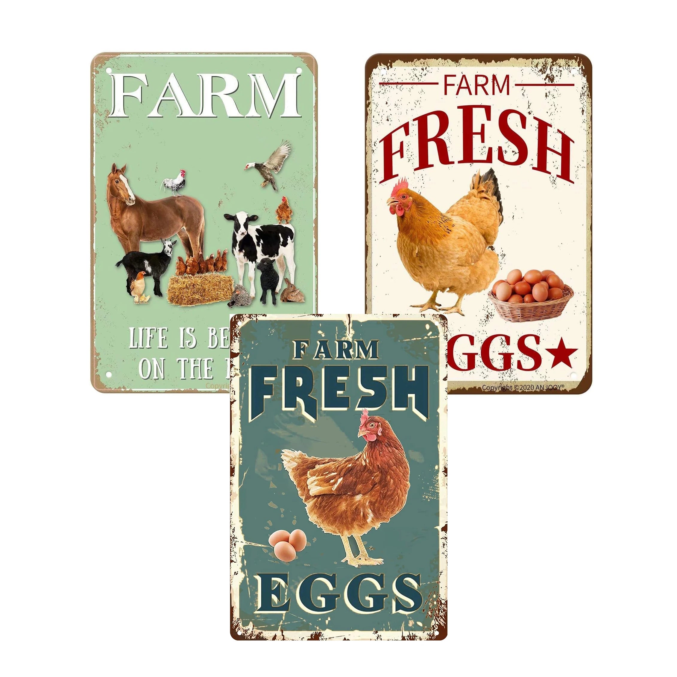 Funny Metal Tin Signs Outdoor Home Wall Decor Retro Metal Poster Farm Metal Yard Signs With Easy Hanging