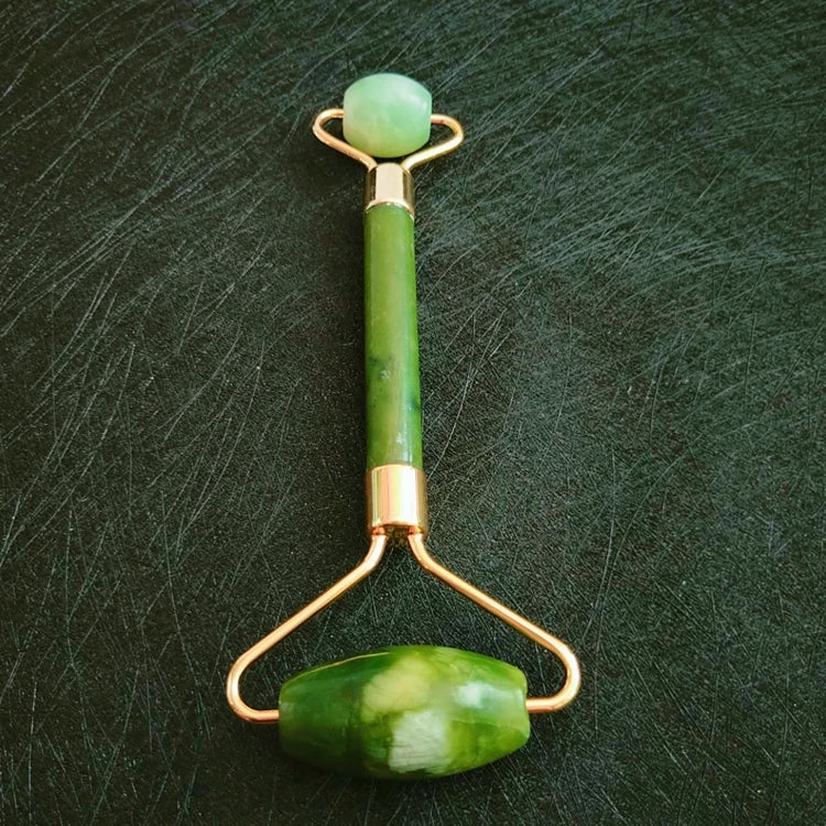 HZ Hot Sales Skin Care Tools Custom 100% Natural Crystal Facial Xiuyan Jade  Roller Gua Sha Jade Roller