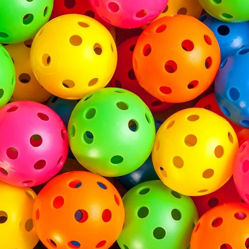 Wholesale Custom High Quality and Durable Colourful Indoor Outdoor 26 40 Holes Pickleball Balls
